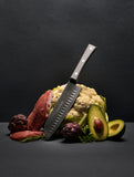 Santoku Knife Hollow Edge 7"