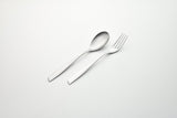 2 Pcs Serving Set Eleven Sand-Blasted